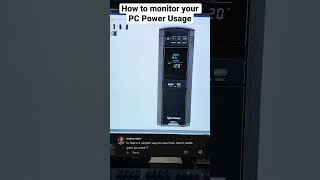 How to monitor your PC Power Usage