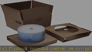 PlexDisc 632-215-BX DVD-R 4.7GB 16X White Inkjet Printable Surface Hub Printable - 100pk Cake Box (