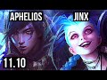 APHELIOS & Thresh vs JINX & Pyke (ADC) | Quadra, 1700+ games, 1.2M mastery | KR Master | v11.10