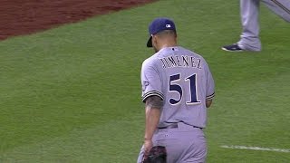 MIL@WSH: Jiminez strikes out Turner in Brewers debut