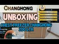 CHEST FREEZER CHANGHONG 200 LITER !!! UNBOXING DAN REVIEW FREEZER BOX CHANGHONG CBD-205 NEW👍