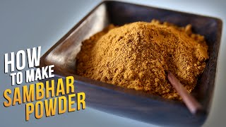 How To Make Sambhar Powder | Homemade Sambhar Masala Recipe By Smita Deo | Basic Cooking