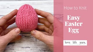 Easy Easter Egg Knitting Pattern