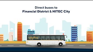 #office #rides from Dammaiguda - ECIL to Financial District via HITEC city.