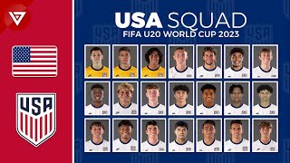 USA SQUAD FIFA U20 WORLD CUP 2023 | USA U20 USMNT