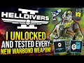 Helldivers 2 - I tested every NEW WEAPON in the Chemical Agents Warbond!