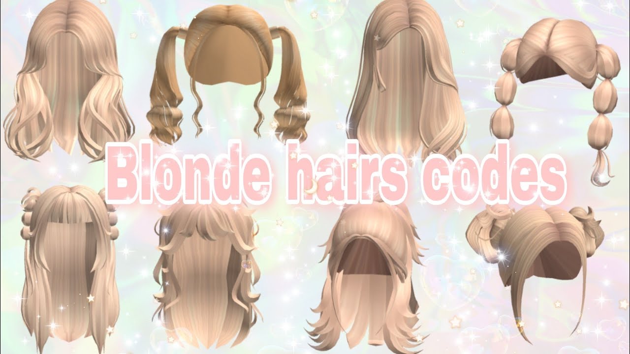 Blonde Hair Codes For Berry Avenue And Bloxburg #roblox - YouTube