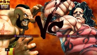 USF4 PS4 Smashed potatoes!  The Red Cyclone vs Hugo