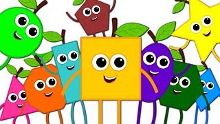 Ten Little Shapes | Kindergarten Nursery Rhymes For Children by Kids Tv youtube kids preschool hd