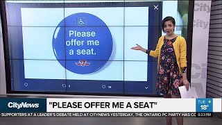 TTC launches button campaign to inform fellow riders of disability