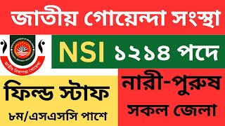 ৯৭৮ পদে NSI নিয়োগ বিজ্ঞপ্তি ২০২৪ | nsi job circular 2024 | bd job circular 2024