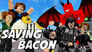 SAVING BACON IN BROOKHAVEN 🏡RP ROBLOX MEME