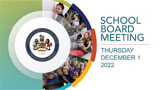 FCPS School Board Meeting - 12/1/22
