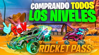 *CONSIGO TODOS LOS NIVELES* GASTANDO 12.000 CREDITOS EN EL ROCKET PASS DE ROCKET LEAGUE