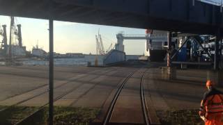 The Berlin-Malmö Snälltåget prepares to board the Sassnitz-Trelleborg train ferry for the last time