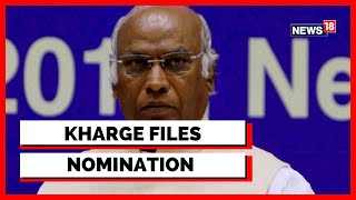 Congress President Election 2022 | Mallikarjun Kharge Enters AICC Headquarters To File Nomination