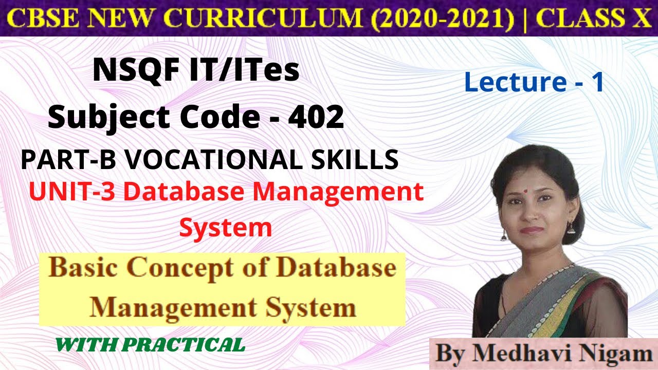 Database Management System|Part-1|Class 10|Concept Of Database ...