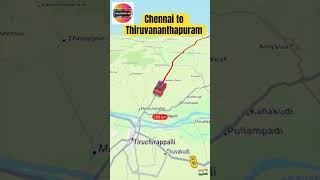 Chennai to Thiruvananthapuram road trip plan | Chennai to Kerala Highway #chennai #trivandrum #map