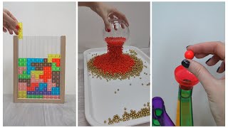 Satisfying Bead Reverse, Xylophone Magic, Sorting Balls, ASMR Bead Tower, Marble Run Relaxation