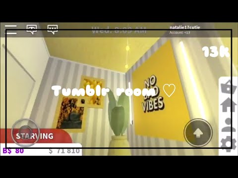 💛 Tumblr Room -speed Build- ••13k•• *Welcome To Bloxburg* 💛 - YouTube