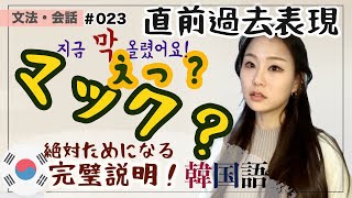 【文法・表現023】マック？〜ばかり、〜ところ直前過去のことを話してみましょう。