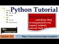 #33 Python Tutorial for Beginners | String Methods Part -1 | capitalize, title, lower, upper,islower