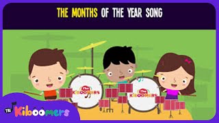 Months of the Year Lyric Video - The Kiboomers Preschool Songs & Nursery Rhymes