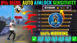 All Gun Headshot Sensitivity Setting After New OB47 Update | Free Fire Max Auto Headshot Sensitivity