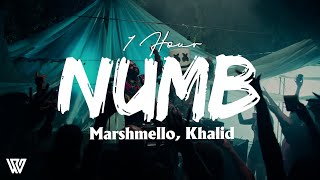 1 Hour Marshmello Khalid - Numb Letralyrics Loop 1 Hour