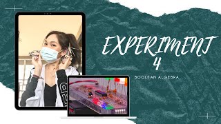 EXPERIMENT 4: BOOLEAN ALGEBRA