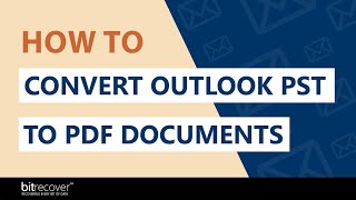 Convert PST to PDF Documents with Attachments - Outlook to PDF