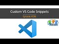 Visual Studio Code Snippets (#196)
