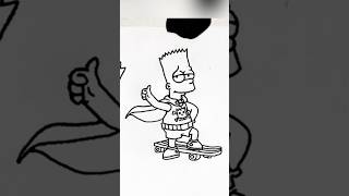 Bart Simpson Art | How to draw Bart Simpson step-by-step #shorts #youtubeshorts #trending