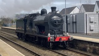 Ex GNR(I) Q Class Loco 131 Running Light Engine - Whiteabbey (1/4/23)