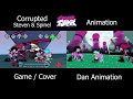 fnf you ll make the change corrupted steven and spinel game cover x fnf animation comparison