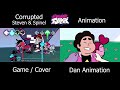 fnf you ll make the change corrupted steven and spinel game cover x fnf animation comparison