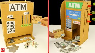 2 Simple ATM machine | Card board easy atm machine | Mini working Atm