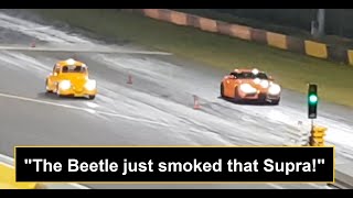 Turbo Type 4 Beetle goes Roll Racing