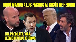 APLAUSO para Óscar Puente y Gonzalo Miró q MANDA a los FACHAS al RINCÓN de PENSAR tras ver a Trump