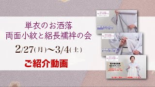 【単衣のお洒落 両面小紋と絽長襦袢の会 ご紹介動画】】高画質版 最高級 #洗える着物　#きもの英