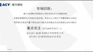 【ACY 稀万国际】风险事件集中来临 原油领跌风险资产