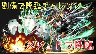 【パズドラ】メジェドラ降臨 (降臨チャレンジ・同キャラ禁止)覚醒劉備PT