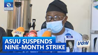 FULL VIDEO: ASUU Suspends Nine-Month-Old Strike