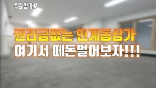 [수원상가]인계동 복개천 부근 권리금없는 1층 상가 짱인데???