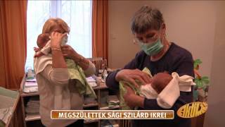 Tündéri babák: íme Sági Szilárdék ikrei - tv2.hu/aktiv