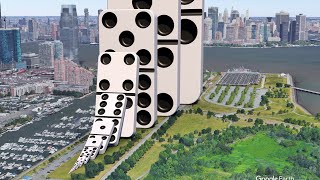 Domino Effect - The largest domino simulation on Real Footage