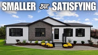 PETITE & NEW modular home with "unforgettable" pantry! Smaller prefab house tour!