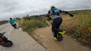 Practice for Shredfest 3 - RSM MTB Trails on EUC - David Crashes More