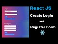 Creating Login and Register Form in React JS - React Tutorial