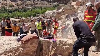 Morocco earthquake: mud brick homes make rescues harder